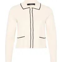 Vero moda Cardigan 'VMGOLD' crème / noir