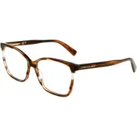 Longchamp Lunettes de Vue LO2741 N 52/15/140 Striped brown Acetate WOMAN LO2741 N