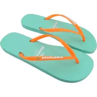 Brasileras Tongs Femme Antidérapantes confortables chaussures de plage/piscine/urbaines eau verte / orange 40/41 EU -UBCLACCBWNN