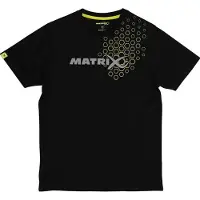 Matrix Fishing T-Shirt homme pêche Hex Print Noir r. S