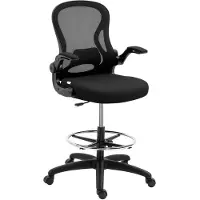 Vinsetto Chaise de dessin , chaise de bureau réglable en hauteur, chaise pivotante ergonomique
