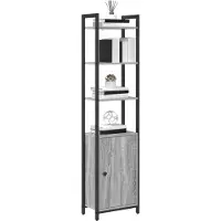 vidaXL Bibliothèque Gris Sonoma 40 x 24 x 161 cm Bois d'ingénierie