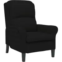 vidaXL fauteuil Noir 76 x 94 x 102 cm Microfibre