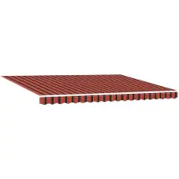 vidaXL Store électrique rétractable orange et marron 4,5 × 3 m