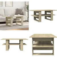 vidaXL Table basse chêne Sonoma 102x55x42 cm Bois composite
