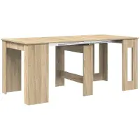 Syfax Table à dîner 180 x 85 x 75 cm Bois d'ingénierie Chêne Sonoma