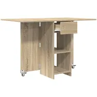 Syfax Table à dîner 115 x 70 x 75 cm Bois d'ingénierie Chêne Sonoma