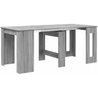 Syfax Table à dîner 180 x 85 x 75 cm Bois d'ingénierie Sonoma gris