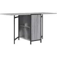 vidaXL Table de salle à manger 144 x 60 x 75 cm, bois aggloméré, gris Sonoma