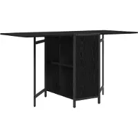 vidaXL Table de salle à manger 144 x 60 x 75 cm, bois d'ingénierie, chêne noir
