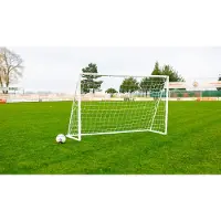 Powershot But de football - 2,4 x 1,5 m - PVC - blanc