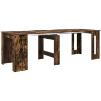 Syfax Table à dîner 240 x 85 x 75 cm Bois d'ingénierie Chêne fumé
