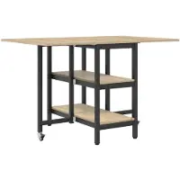 Syfax Table à dîner 122 x 80 x 76,5 cm Bois d'ingénierie Chêne Sonoma