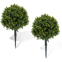 StarTech.com Lot de 2 arbres artificiels - Arbres topiaires - En plastique - Pour l'intérieur - Décoration d'intérieur - Pour un anniversaire