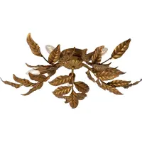 QAZQA Plafonnier vintage or antique 5 lumières - Linden
