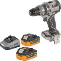 Procraft Industrial CD20Abb Akku Schlagbohrschrauber 20 V 85 Nm + 2x Akku 4,0 Ah + Ladegerät (Perceuse-visseuse à percussion)