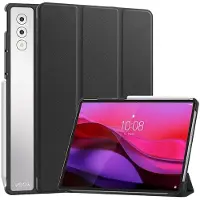 Just in Case PU-Leder Book Hülle Schwarz Lenovo Yoga Tab Plus (Lenovo Yoga Tab Plus), Étui pour tablette, Noir