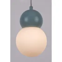 Rabalux 72279 Lampes suspendues Gellia G9 1x MAX 38 métal verre bleu