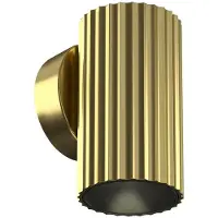 Maytoni Applique murale CALIPSO en laiton, tube nervuré, 1xGU10x10W, aluminium, dimensions : 10x5,6x7 cm, IP20,