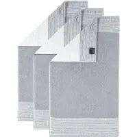 Cawoe Serviette platine / blanc