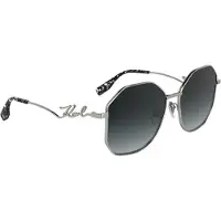 Karl Lagerfeld Kl358s Woman Sunglasses Argenté Silver/CAT3 Femme