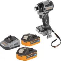 Procraft Industrial ID20Abb Akku Schlagschrauber 20 V 180 Nm 1/4" + 2x Akku 4,0 Ah + Ladegerät (Clé à chocs)
