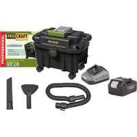 Procraft VP20 Aspirateur industriel sans fil 20 V 10 l Brushless + 1x batterie 4,0 Ah + chargeur
