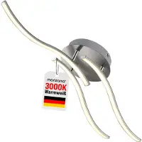 Monzana Plafonnier LED Lampe Tripple bolge