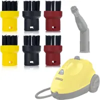 Rosfix lot de 6 brosses rondes pour nettoyeur à vapeur Kärcher