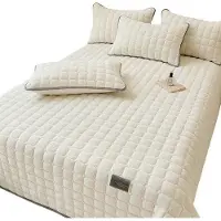 Famanu Ensemble de couette en velours king size, matelassé léger, 230 x 250 cm, avec taies d'oreiller