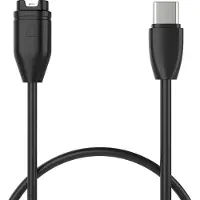 FIXED Câble USB-C pour montres connectées Garmin, 2 m, câble de recharge USB-C fixe, noir