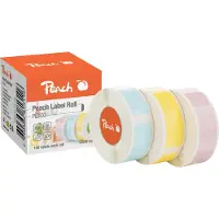Peach Ersatzrollen für Laber Printer PE-110 3 Rollen B/C/Y