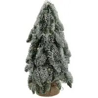 HBX natural living HBx : sapin de Noël naturel Nobilis « Neige », 35 LED, 43 cm