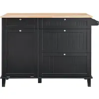Vevor Meuble de rangement pour îlot de cuisine avec tiroir et poubelle