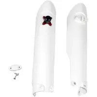 Ufo PLAST Protecteur de fourche Pour modèles KTM En blanc haute qualité