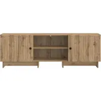 vidaXL Meuble TV 150 x 31 x 50 cm en bois d'ingénierie « chêne artisan »