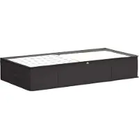 vidaXL Boîte de rangement avec fenêtre transparente sur le dessus, lot de 6, anthracite