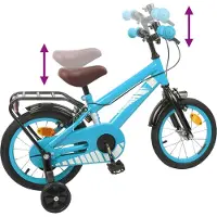 vidaXL Vélo pour enfants 16 pouces, pour les 4-6 ans, bleu ciel