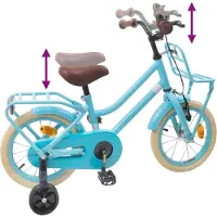 vidaXL Vélo pour enfant 12 pouces, pour les 2-4 ans, bleu ciel