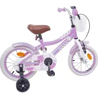 vidaXL Vélo pour enfants 16 pouces, pour les 4-6 ans, violet