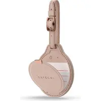 Satechi FindAll Gepäckanhänger aus veganem Leder (Apple Find My, Google Find Hub), Traceur, Rose