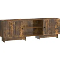 vidaXL Meuble TV en chêne fumé 150 x 31 x 50 cm, aggloméré
