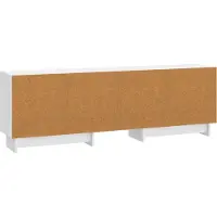 vidaXL Meuble TV , blanc brillant, 150 x 31 x 50 cm, aggloméré
