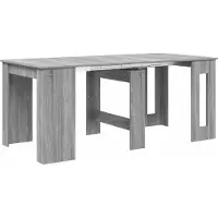 vidaXL Table à manger 180 x 85 x 75 cm en aggloméré, gris Sonoma