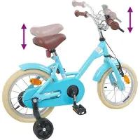 vidaXL Vélo pour enfants 14 pouces, pour les 3-5 ans, bleu ciel