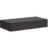 vidaXL Boîte de rangement avec fenêtre transparente, anthracite