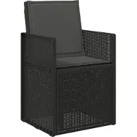 vidaXL Coussins De Siège Et De Dos 2 Pcs Anthracite 47 X 45 X 2 Cm