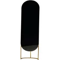 JVmoebel Miroir sur pied élégant aux accents dorés et au design moderne