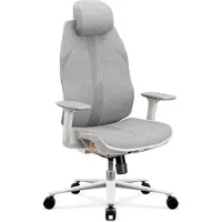 Diablo CHAIRS Chaise d'ordinateur ergonomique, chaise de bureau, gris clair V-Flash Light Grey