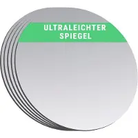 OEM Miroir acrylique double face, idéal pour le bricolage, les enfants, la décoration, le DIY, les portefeuilles, les produits de beauté, les sacs – 7,0 cm (rond), lot de 5